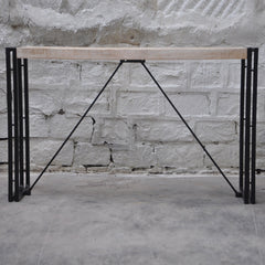 Barn wood Industrial Console Table