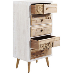 The Attic Duns Wooden Chest of Drawer White