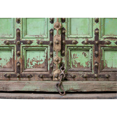 Indian Vintage Antique Hand Carved Solid Wood Door 15