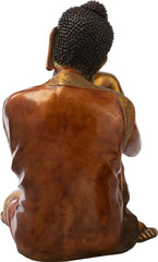 Indian Brass Tibetan Buddhist Buddha In Brass Statue