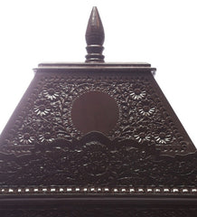 Medium Sized Handmade Sheesham Wood Home Temple In Brown