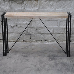 Barn wood Industrial Console Table