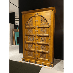 Indian Hand Carved Solid Wooden Cupboard Wardrobe D32