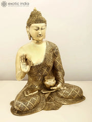 Indian Buddha Tibetan Buddhist Buddha In Brass Statue