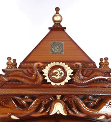 Sheesham Wood Handmade Mandir Home Temple In Brown