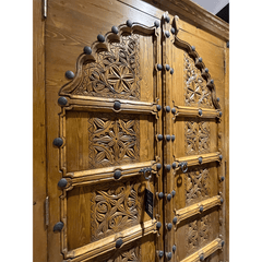 Indian Hand Carved Solid Wooden Cupboard Wardrobe D32