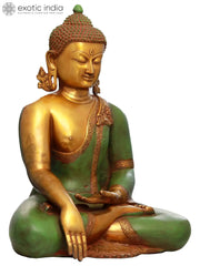 Indian Lord Buddha Tibetan Buddhist Buddha In Brass Statue