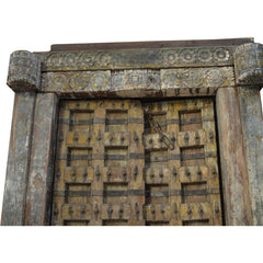 Indian Vintage Antique Handcrafted Reclaimed Wood Door 56