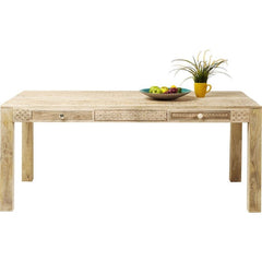 Vivid Sahara Contemporary Mango Wood Dining Table 1.4m 4 - 6 seater