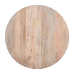 Bristol Carved Mango Wood Round Coffee Table Natural B1