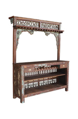 Hand Carved Solid Wood Tall Bar Counter 01