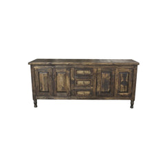 Indian Reclaimed Hand Carved Reclaimed Wood Bathroom Vanity D118