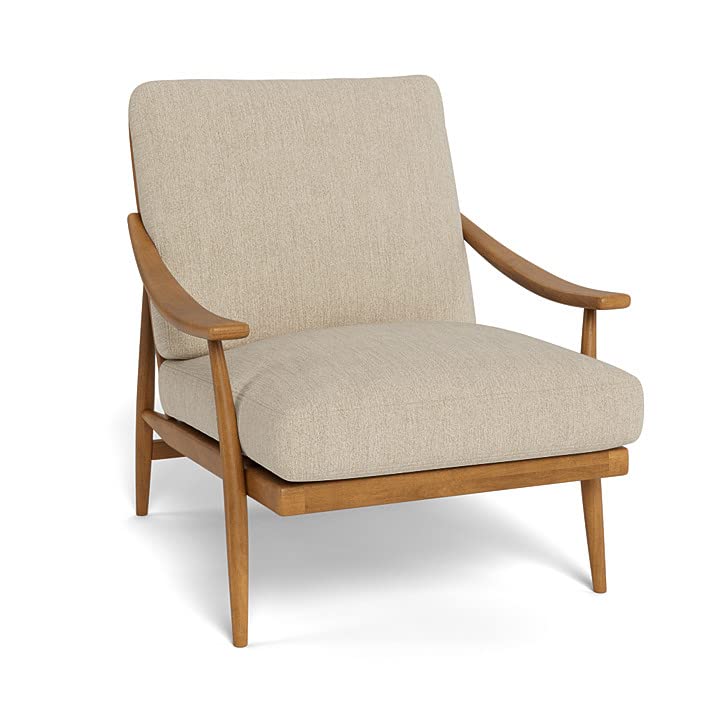 The Gileteen Wooden Fabric Arm Chair for Living Room