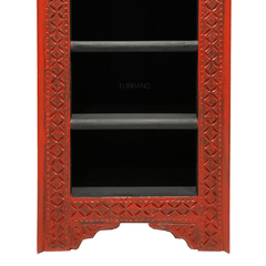 Mehrab Indian Hand Carved Solid Wood Bookshelf B31