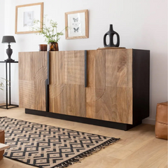 The Attic Georgia Solid Wood Sideboard Natural