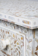 Maaya White Mother Of Pearl Hall Table