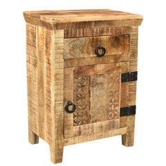 Mango Classic Handmade Solid Mango Wood  Bedside Table    22