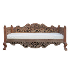 Mughal Garden Maharajah Indian Daybed Brown XL