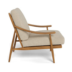 The Gileteen Wooden Fabric Arm Chair for Living Room