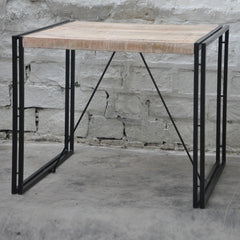 BARN wood Industrial Square Dining Table