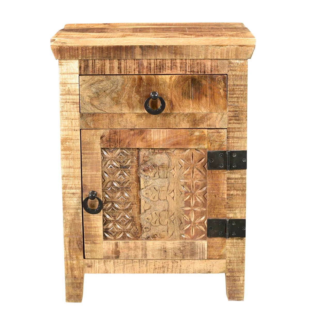 Mango Classic Handmade Solid Mango Wood  Bedside Table    22