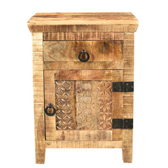 Mango Classic Handmade Solid Mango Wood  Bedside Table    22