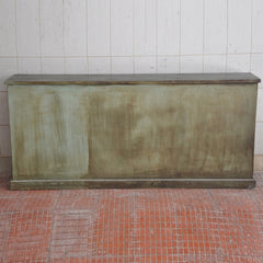 Rainbow Reclaimed Wood Carved Panel Solid Large Sideboard Buffet