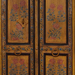 Mughal Hand Painted Reclaimed Wooden Door 17