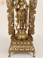 Indian Lord Vishnu Handmade Brass Statue