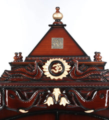 Sheesham Wood Handmade Mandir Home Temple In Brown