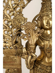 Indian Lord Vishnu Handmade Brass Statue