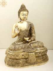 Indian Lord Gautam Buddha Tibetan Buddhist Buddha In Brass Statue