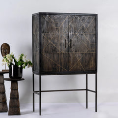 Kraft Bazaar Indian Solid Wood Hand Carved Sideboard