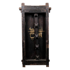 Indian Vintage Antique Hand Carved Wooden Door 18