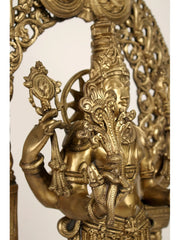 Indian Lord Vishnu Handmade Brass Statue