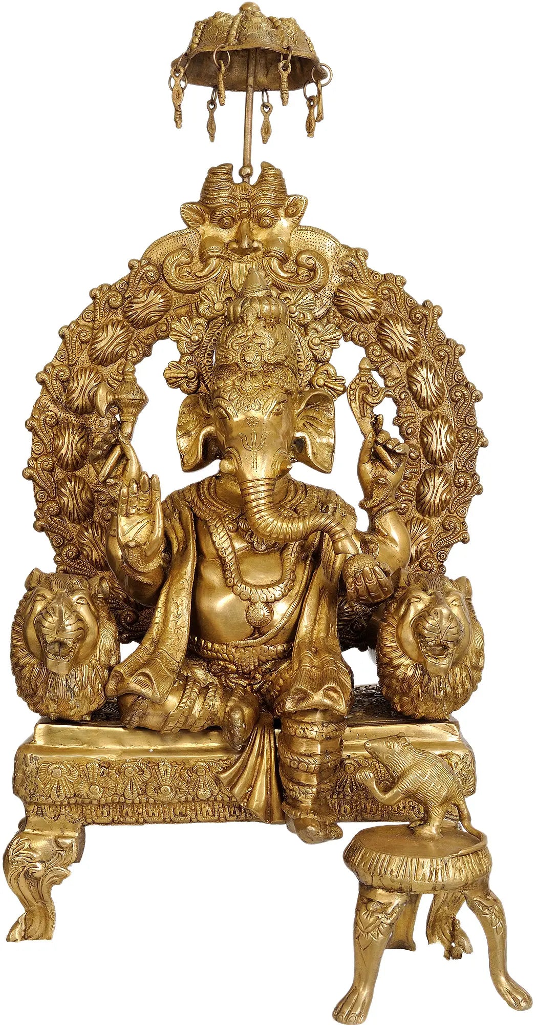 Indian Lord Ganesha Handmade Brass Statue