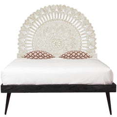 Hand Carved King Size Bed Headboard Bed Head H4