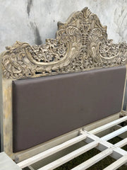 Indian Hand Carved Solid Wood Bed Frame 193