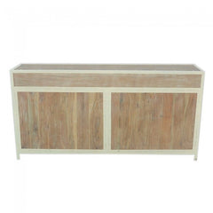 Angle Industrial French Sideboard Buffet White 180cm