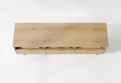 The Attic Hand Carved Mango Wood TV Unit Natural 73