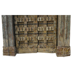 Indian Vintage Antique Handcrafted Reclaimed Wood Door 56