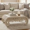 Indian Hand Carved Solid Wood Coffee Table C133