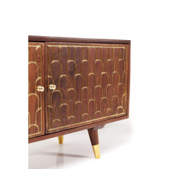 The Attic Antony TV Unit Cabinet Honey