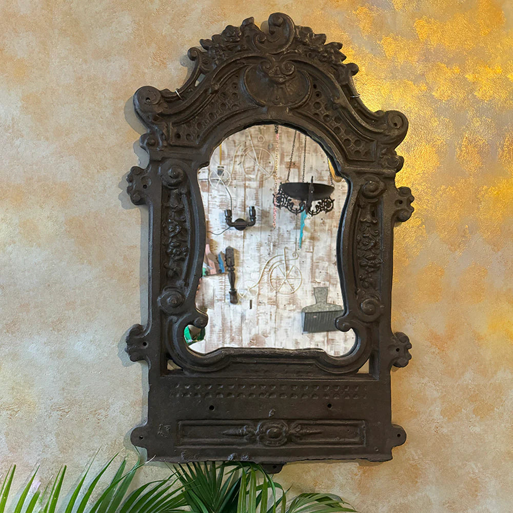 Hand Made Cast Iron Wall Mirror 91
