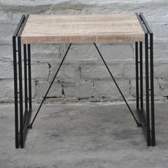 BARN wood Industrial Square Dining Table