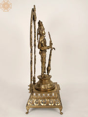 Indian Lord Vishnu Handmade Brass Statue