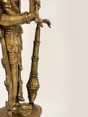 Indian Lord Vishnu Handmade Brass Statue