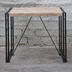 BARN wood Industrial Square Dining Table