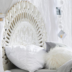 Hand Carved King Size Bed Headboard Bed Head H4