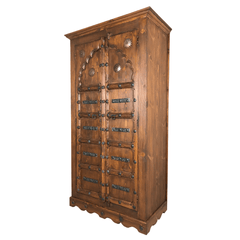 Indian Hand Carved Solid Wooden Cupboard Wardrobe D35